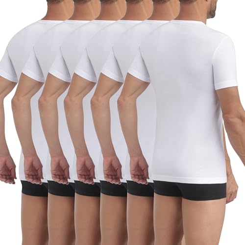 T-shirt Thermique Manches Courtes DIM - Col Rond - Mélange Coton, Polyester, Viscose, élasthanne - Certifié Oeko-Tex