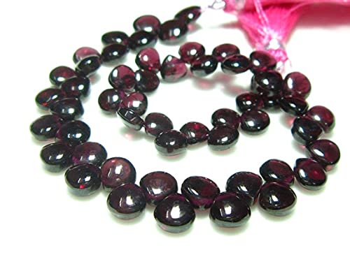 Garnet Smooth Heart fini les pierres ternes avec nos grenats AAA lisses de 5-7mm