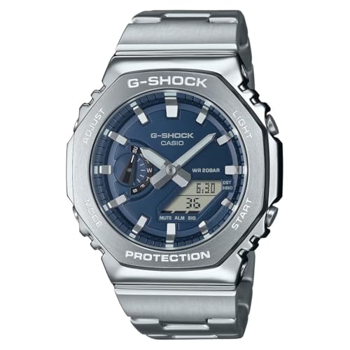 Casio G-Shock GA-2100FF-8AER Orologio Unisex, Quadrante Analogico-Digitale Argento, Cinturino In Resina, 48,5 Mm - 2