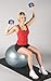 JFIT 65cm Stability Exercise Ball with Pump (Pearl White)