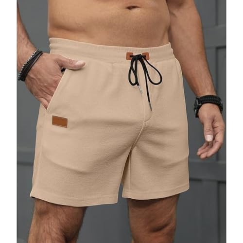 Shorts deportivos para hombre con bolsillos y cintura ajustable miniatura 2