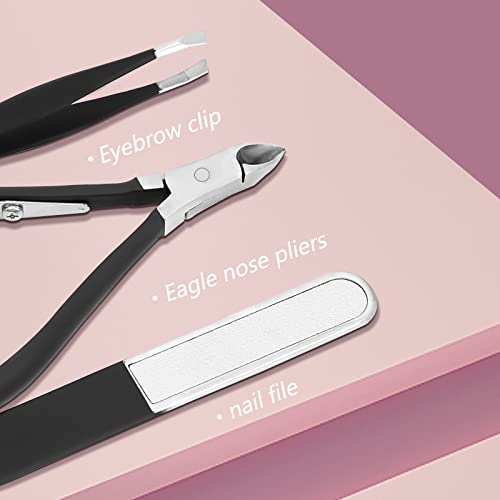 Kit de remoção de unhas encravadas para cuidados com as unhas, 18 peças, ferramentas de pedicure, al