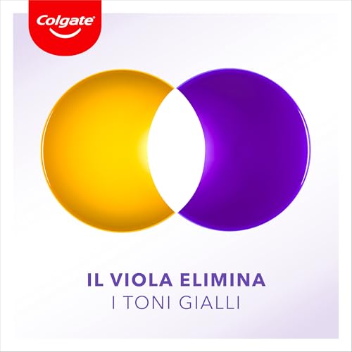 Colgate Dentifricio Sbiancante Max White Purple Reveal 4 Confezioni da 75 ml I Per Denti Bianchi I Sicuro Per Lo Smalto I Contiene Fluoro I Sbiancamento denti I Bianco naturale - Immagine 3