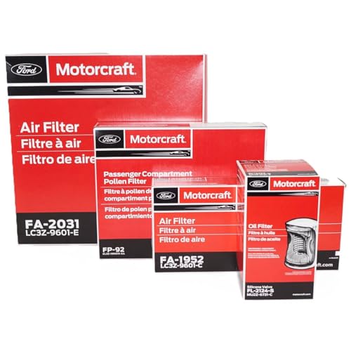 OEM Filter Maintenance Kit Compatible with 2020-2026 Ford 6.7L PowerStroke Diesel Super Duty (Diesel Pre-Air, Air, Oil & Cabin Filter Kit - FA2031, FA1952, FL2124S, FP92)
