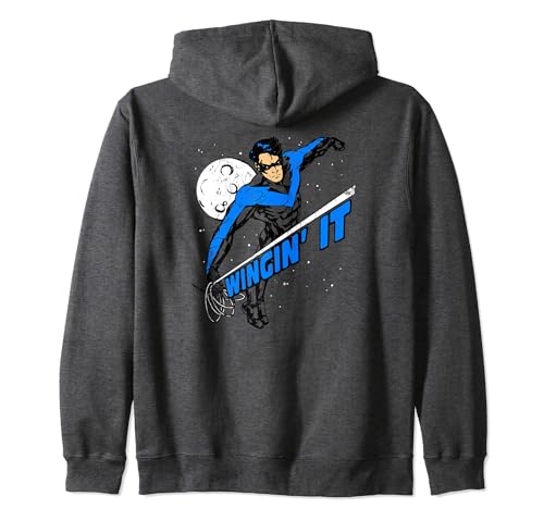 Image of Batman Nightwing Wingin' It Zip Hoodie