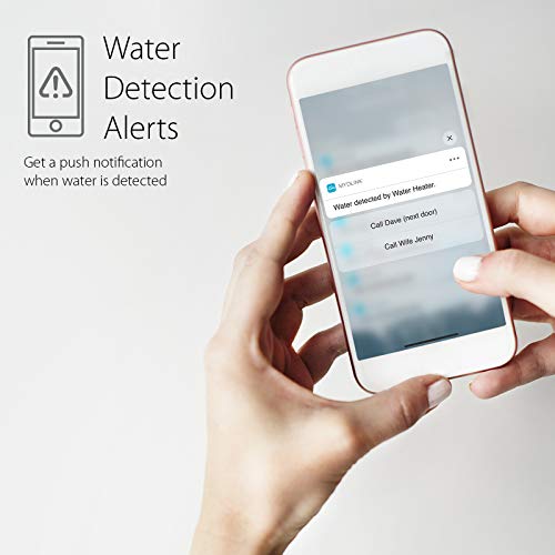 D-Link Wi-Fi Water Leak Sensor Starter Kit, 2-units, 100 dB Alarm Siren and App Alert, LED Strobe Warning Light, No Hub Required, Works with Google Home, mydlink app, Expandable (DCH-S1621KT) by D-Link - Image 4