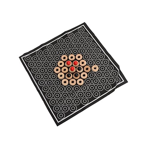 KOMBIUDA 1 Set Strategy Chess Game Abstract Person Push Chess for Adults Educational Family Fun Material for Parties Travel