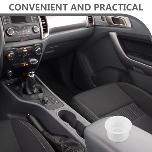Portavasos plástico para auto y embarcación blanco miniatura 3