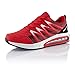 Fusskleidung® Damen Herren Sportschuhe Dämpfung Sneaker leichte Laufschuhe Schwarz Rot EU 44