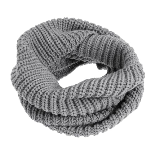 SAFIGLE Men's Winter Scarf Knitted Neck Warmer Comfortable Soft Yarn Light Weight Neckerchief for Both Sides