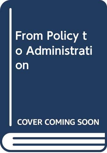 Buy From Policy to Administration — BookShops.in
