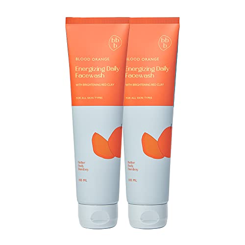 Image of BBB Better Body Bombay Brightening Daily Facewash | Blood Orange Refreshing Vitamin C Face Wash 100 ml each | Glow Reviving Brightening Face Wash | All Skin Type (Pack of 2)