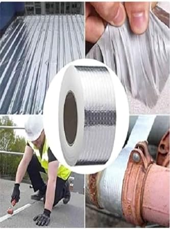 Bant Evi Çamur Bant 15cmx1.5mt Su Geçirmez Yalıtım Bandı Boru Çatı Çatlak Sızdırmaz Izolasyon Bandı Sakız - Görsel 2