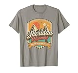 Photo Gallery sheridan, wyoming bighorn mountain country logo emblema maglietta Photo Gallery sheridan, wyoming bighorn mountain country logo emblema maglietta
