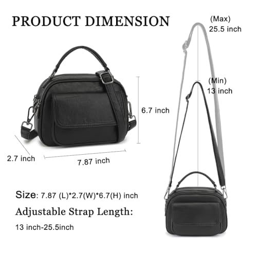 Crossbody Purses for Women Top Handle Women's Crossbody Handbags Vegan Leather Small Crossbody Bag for Travel4