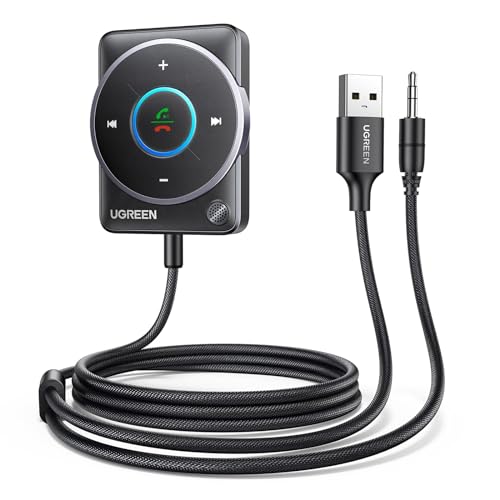 UGREEN Bluetooth 5.4 Aux Car Adapter for Hardwired Tactile Control