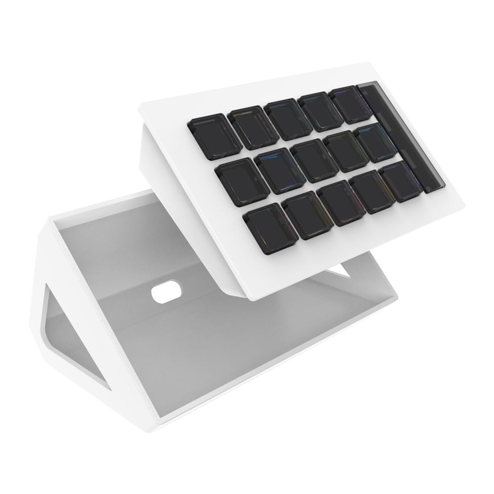 Begchy Stream Deck Teclado Visual Botón LCD 15 Teclas Controlador de Creación de Contenido en Botón Personalizado Teclados Programables B