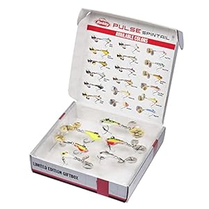 Berkley Pulse Spintail Lot de 6 leurres de pêche avec boîte Cadeau pour pêcheurs à la Perche, au Sandre, au brochet, à…