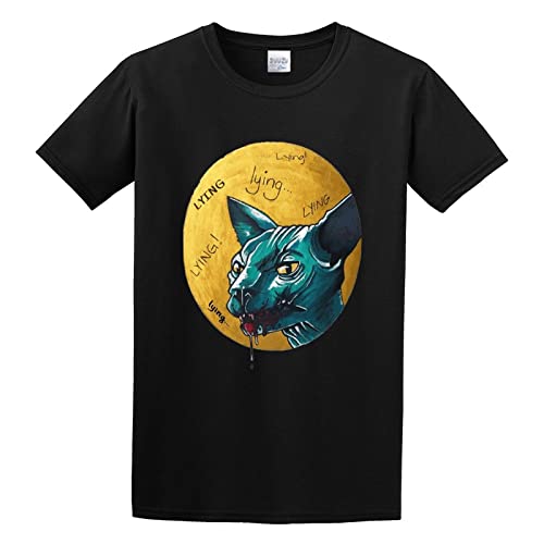 Take Saga'S Lying Cat Logo Men's Regular Fit T Shirt