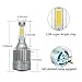 HAMRVL H15 LED Headlight Bulb Conversion Kits 72W 7800LM 6000K Xenon White COB Chips Hi Beam and DRL Daytime Running Light for Golf (7600LM COB Chip)