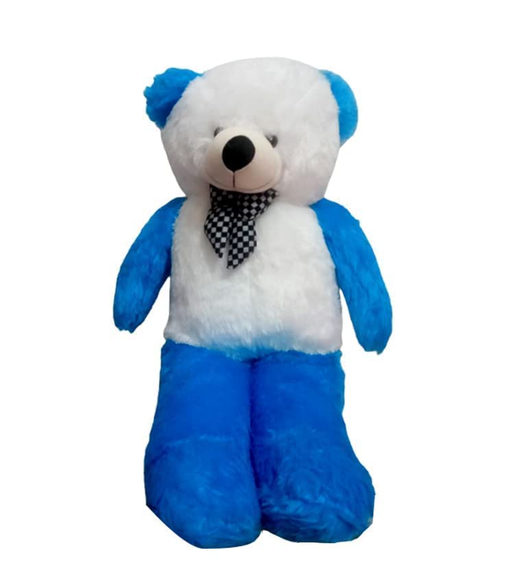 Bhagwati Soft Toy Panda Teddy Bear Plush Stuffed Animals Soft Toys, Huggable Teddy Bear, Birthday Gift For Boys, Girls, Wife, Girlfriend, Women, Kids Valentine S Christmas Gift (3 Feet, Blue White)