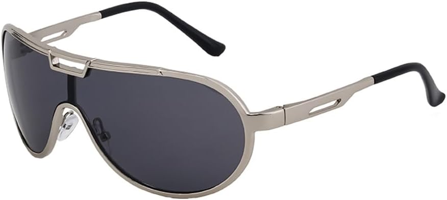 One-Piece Punk Sunglasses For Women Men Retro Sports Driving Sun Glasses Shades