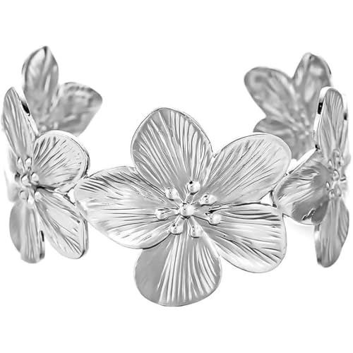 Bracelet Fleur Manchette Réglable Bracelet Fille Bras Bretelles Empilables