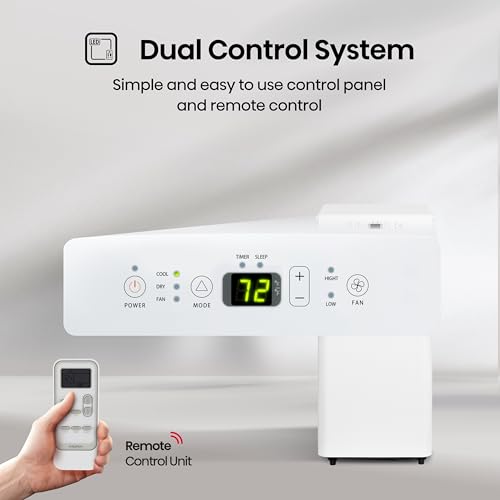 Mora Mora by Hisense 6,000 BTU (DOE), 8,800 BTU (ASHRAE), Portable Air Conditioner, 3 Operating Modes (Cool, Dry, Fan), Cools up to 250 SF, Remote Control and Window Vent Installation Kit Included - Thumbnail 5