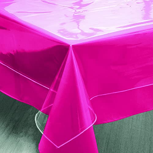 Soleil d'ocre, Cristal Rectangular Transparent Tablecloth, 300 Microns, 140 x 300 cm, Transparent/Green - Image 2