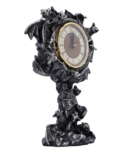 Reloj de mesa gótico Chiroptera Time Bat para transformar tu rincón de lectura o despacho 4