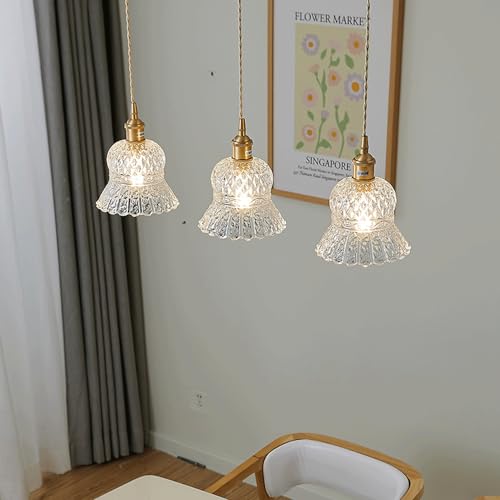 Lámpara de araña de cristal E27 colgante creativa estilo francés interior 6