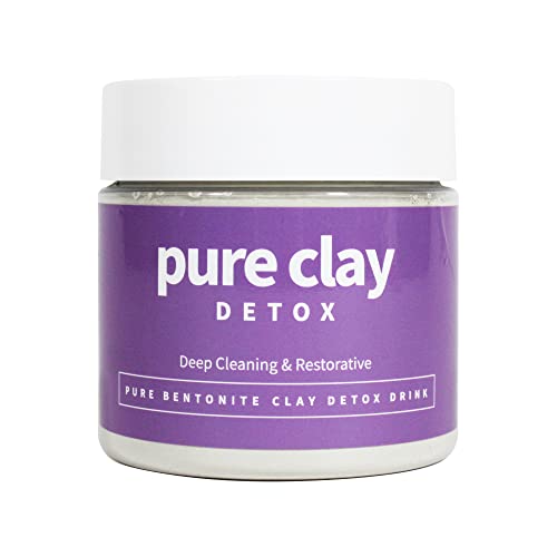 Pure Clay Deep Mined Calcium Bentonite Clay Powder, Food Grade Organic, Internal And External Deep Cleansing, Daily Detox Drink For Health, Face Mask, Body Mud - 16 Oz #TOP1