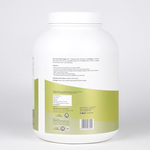 Image of 2X Nutrition Premium Whey Isolate Blend Protein Powder ISOMAGIC with Ashwagandha, 27g Protein, Low Fat & Carbs, for Faster Muscle Growth, Added Free-Form BCAA & L-Glutamine, Pineapple, 2Kg