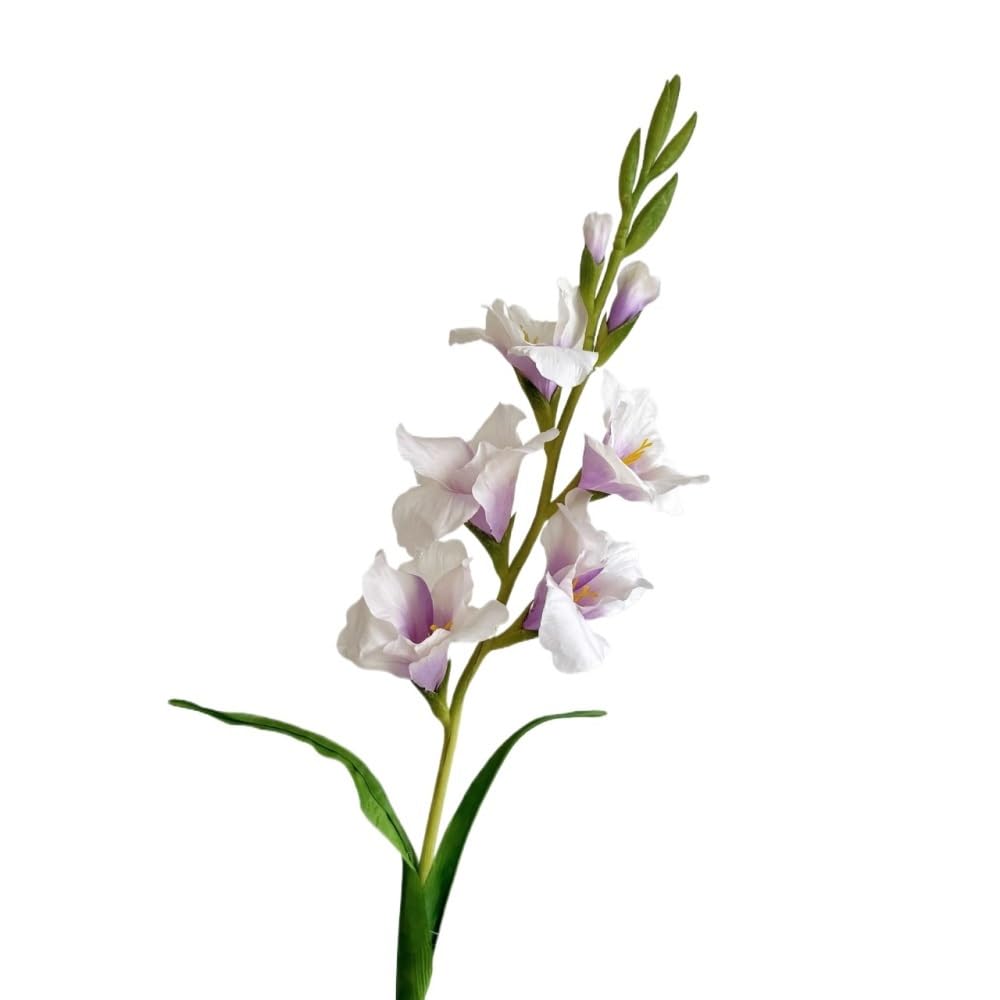 Huffa Taropurple Sword Orchid Artificial Flower - Realistic Decorative Ornaments For Living Room And Floral Landscaping(Taropurple)