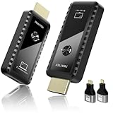 Wireless HDMI Transmitter and Receiver with Adapter, Wireless HDMI Extender 1080P Wireless Kit, Plug & Play, Support 5G/2.4G for Streaming Video and Audio to Monitor from Laptop/Tv Box/PC