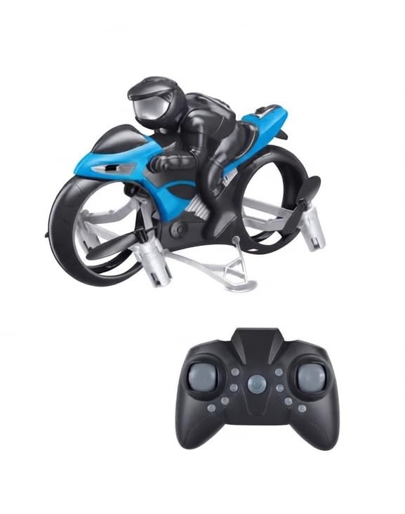 2-in-1 RC Flying Motorcycle & Ground Stunt Car – Dual Mode Land and Air Remote Control Racing Drone Toy with 360° Flips, LED Lights, and Headless Mode for Kids and Boys-image-31