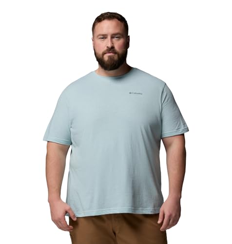 Columbia Thistletown Hills Herren-Kurzarm-T-Shirt, Blau (Crushed Blue) meliert, Größe L – Ansicht 5