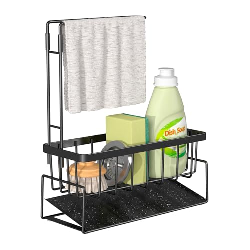 Miniatura 8 de Vividreamore Organizador De Fregadero Cocina, Organizador Fregadero Con Autodrenante Para Soporte De Esponja, Toallero, Paños Cocina, Baño Accesorios Acero Inoxidable Resistente A La Corrosión 1