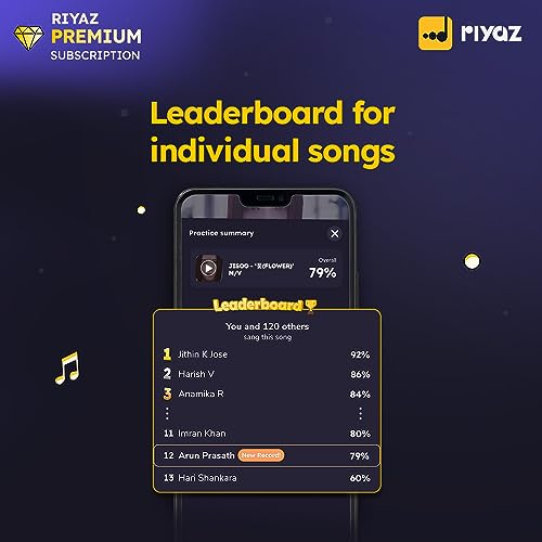 Image of Riyaz App - Learn to Sing KPOP Songs | 12 Months Premium Subscription | Suitable for Guitar / Ukulele / Western Vocal / Solfege Learners | 35 Lakhs Learners | (Activation Link by Email in 2 Hours)