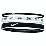 Nike Mixed Width Headbands 3er Pack (one Size, Black/White/Black)
