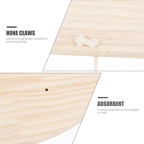 Balacoo Tapete arranhador para gatos montado na parede com bola, pós de arranhão criativo para gatos