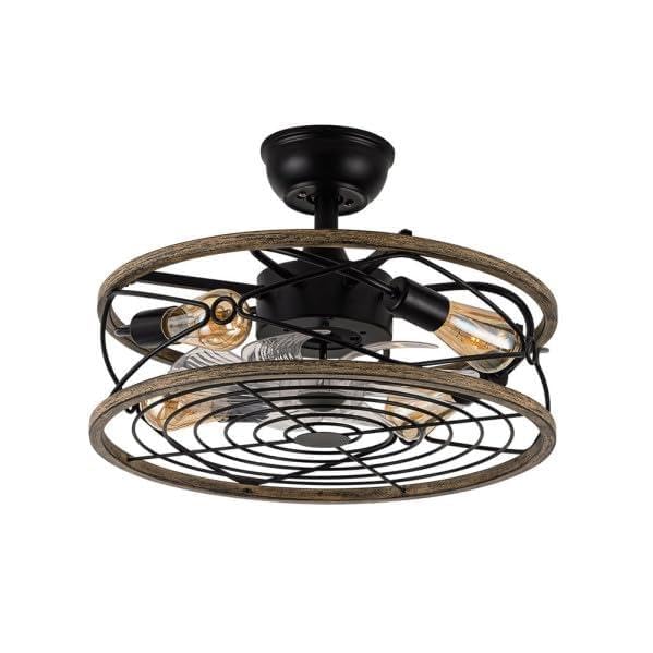 Brightium Ventilador DC 8 Aspas Transparentes 31/40x50x50cm, 6 velocidades, control remoto y temporizador, ideal para refrescar espacios.