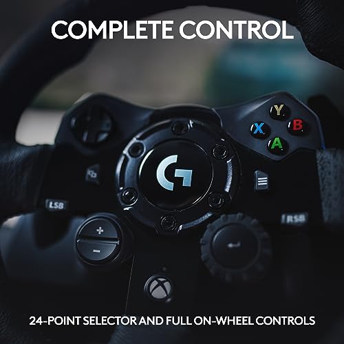 Logitech G923 Racing Wheel and Pedals for Xbox Series X|S, Xbox One and PC featuring TRUEFORCE up to 1000 Hz Force Feedback, Responsive Pedal, Dual Clutch Launch Control, and Genuine Leather Wheel Cover by Logitech G - Image 6