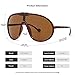 GFUIARA Trendy Oversized Sunglasses for Women Men Fashion Shield Aviator Sun Glasses UV400 Protection Goggles