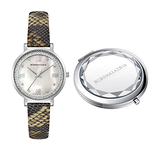 Bcbgmaxazria Women's Watch And Compact Mirror Gift Set (Model: Bg50665009) #TOP21