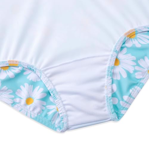 Image of Girls Swimsuit One Piece Bathing Suit with Adjustable Straps Cute Little Kids Swimming Suits Beach Swimwear 4T-12