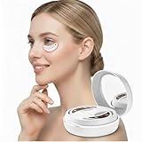 Glow Up Eye Pads mit Rotlicht & EMS - Der Trend gegen müde Augen - Instant Fresh Look für Party, Date & Selfies - Elektrisches Augenmassagegerät - Beauty Hack