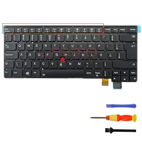 Clavier rétroéclairé pour Lenovo ThinkPad T470P disposition Brésil