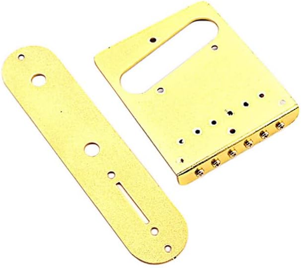 Alnicov Guitar Saddles Bridge Control Plate for 6 String Electric Guitar