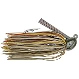 Strike King Hack Attack Jig Fishing Lure, Flipping Jig, Green Pumpkin Craw, 1/2-Ounce